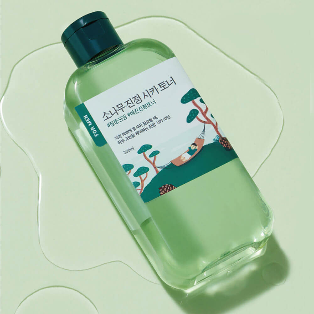 ROUND LAB Мужской тонер For Men Pine Calming Cica, 200 мл