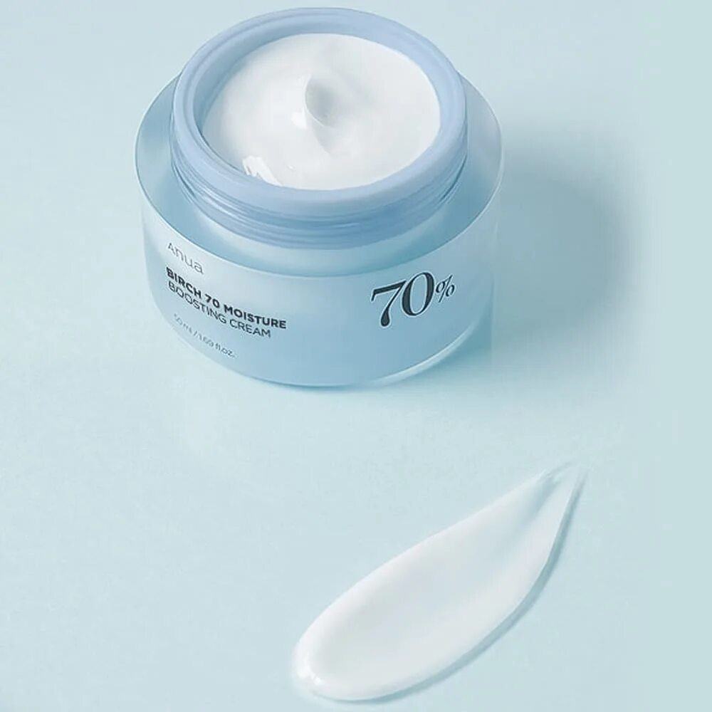 Успокаивающий крем с берёзовым соком Anua Birch 70% Boosting Cream Moisture, 50 мл