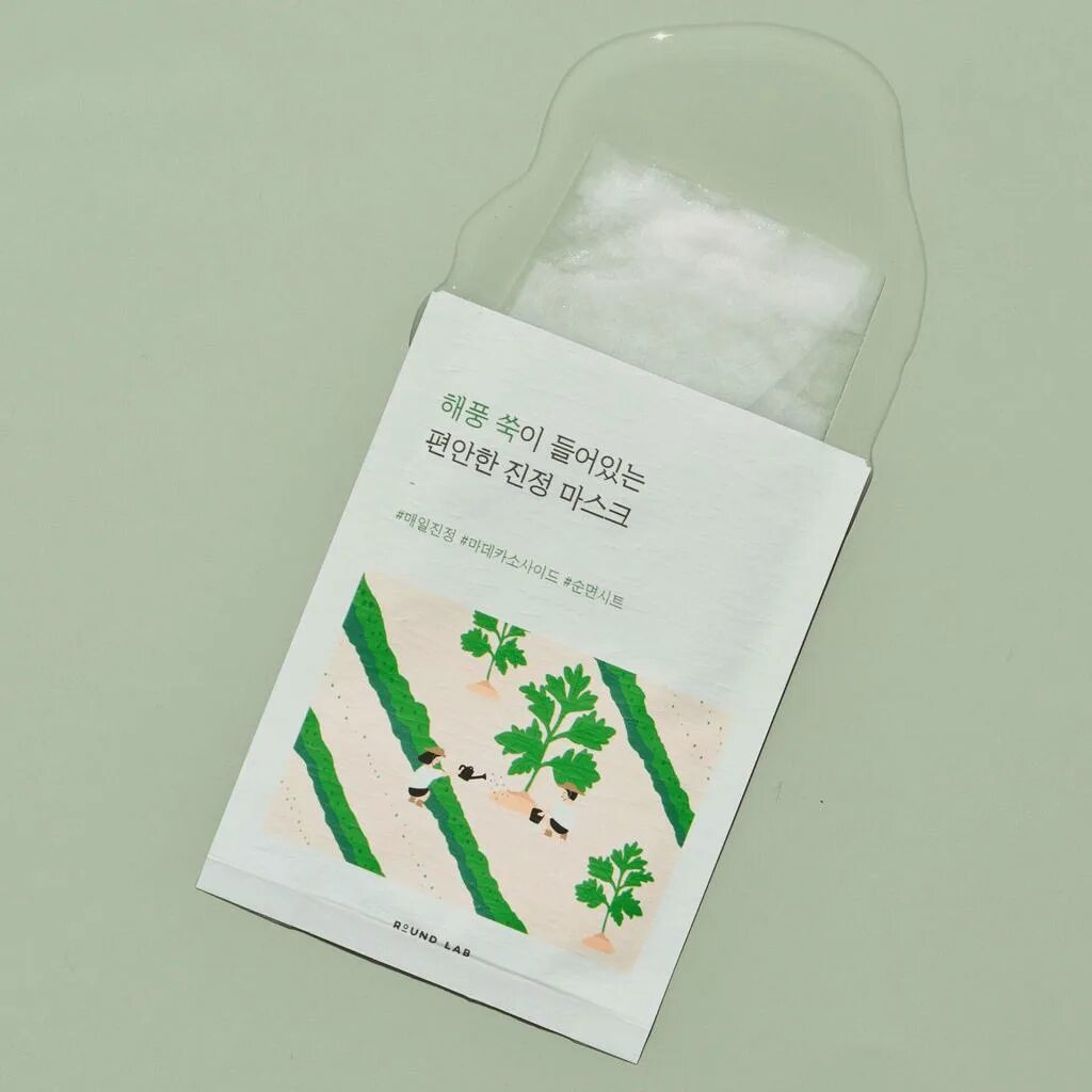 ROUND LAB Тканевая маска Mugwort, 1 шт