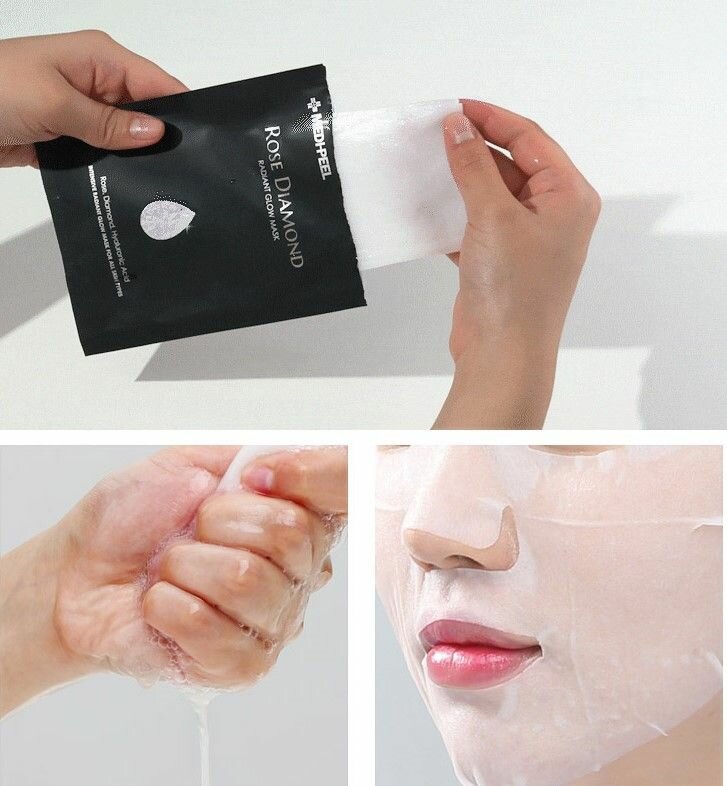 MEDIPEEL Маска для сияния кожи Rose Diamond, 1 шт