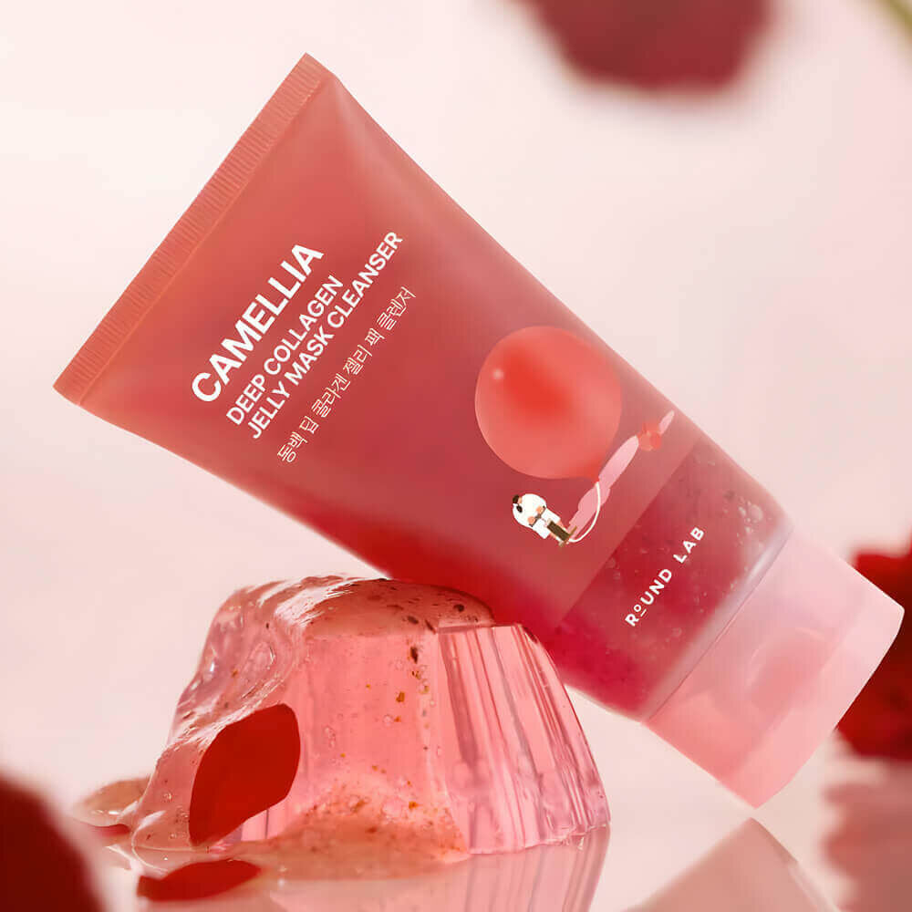 ROUND LAB Очищающая гель-маска Camellia Deep Collagen Jelly, 150 мл