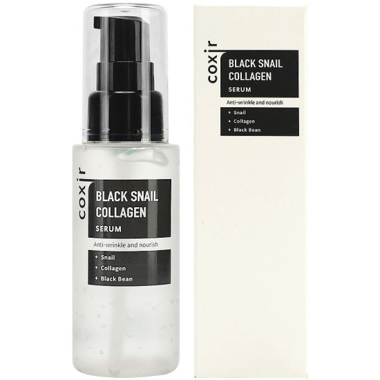 Coxir Антивозрастная сыворотка для лица Black Snail Collagen, 50 мл