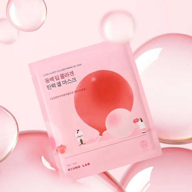 ROUND LAB Укрепляющая гидрогелевая маска Camellia Deep Collagen, 1 шт