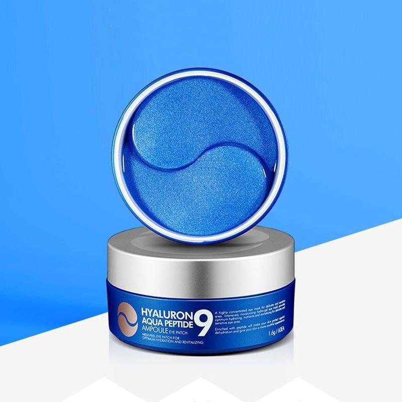 MEDIPEEL Увлажняющие гидрогелевые патчи Hyaluron Aqua Peptide 9, 60 шт.
