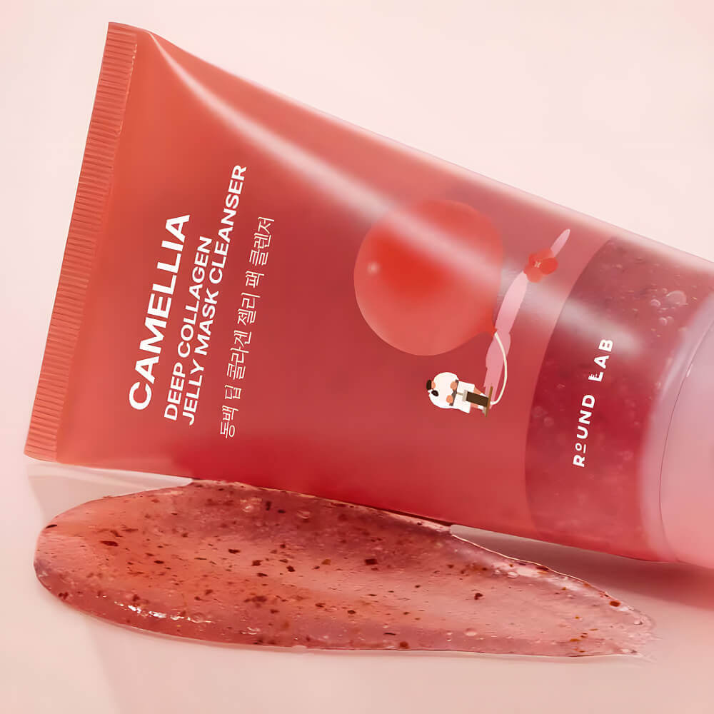 ROUND LAB Очищающая гель-маска Camellia Deep Collagen Jelly, 150 мл