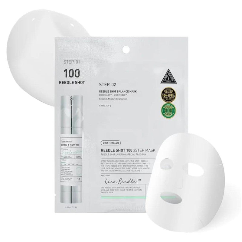 VT COSMETICS Двухфазная маска для лица Reedle Shot 100 2 Step, 1 шт