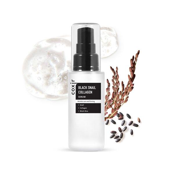 Coxir Антивозрастная сыворотка для лица Black Snail Collagen, 50 мл