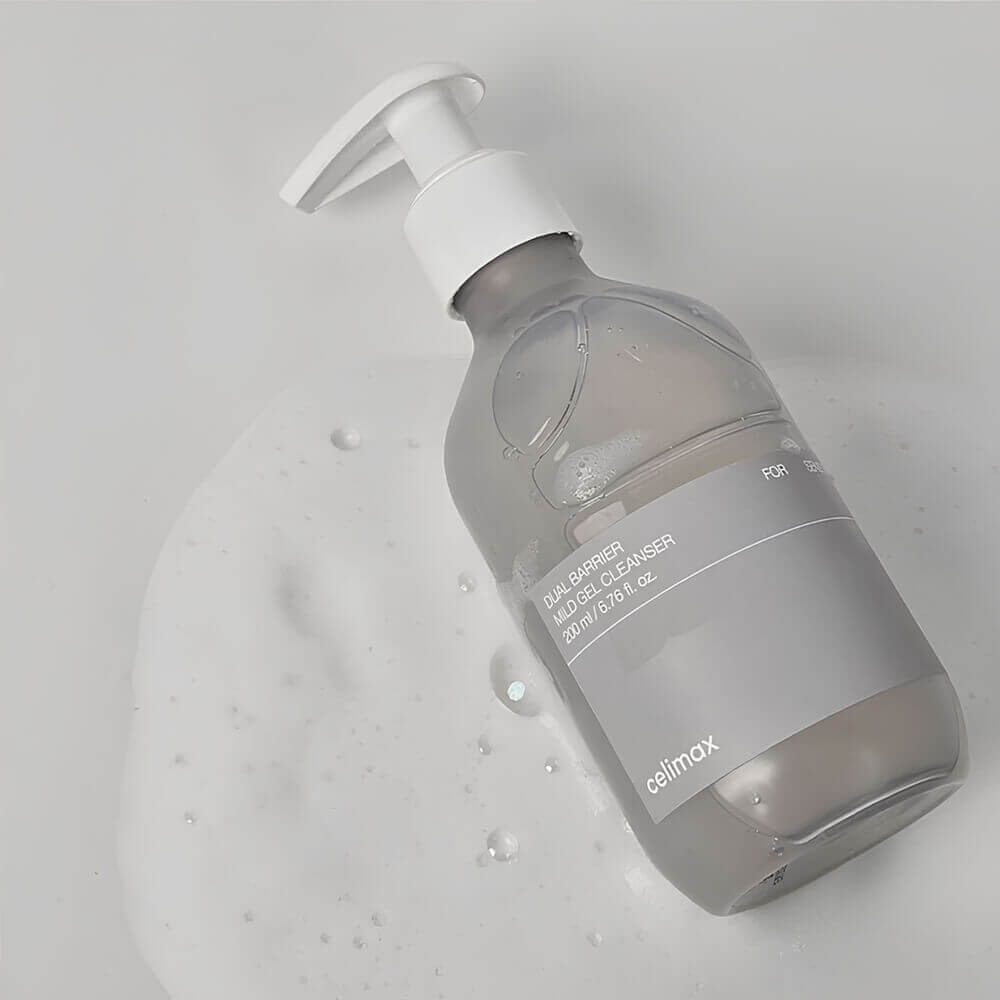 Гель-пенка для умывания с комплексом церамидов Celimax Dual Barrier Mild Gel Cleanser, 200 мл