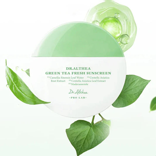 Успокаивающий солнцезащитный крем Dr. Althea Green Tea Fresh Sunscreen SPF50+ PA++++, 45 мл