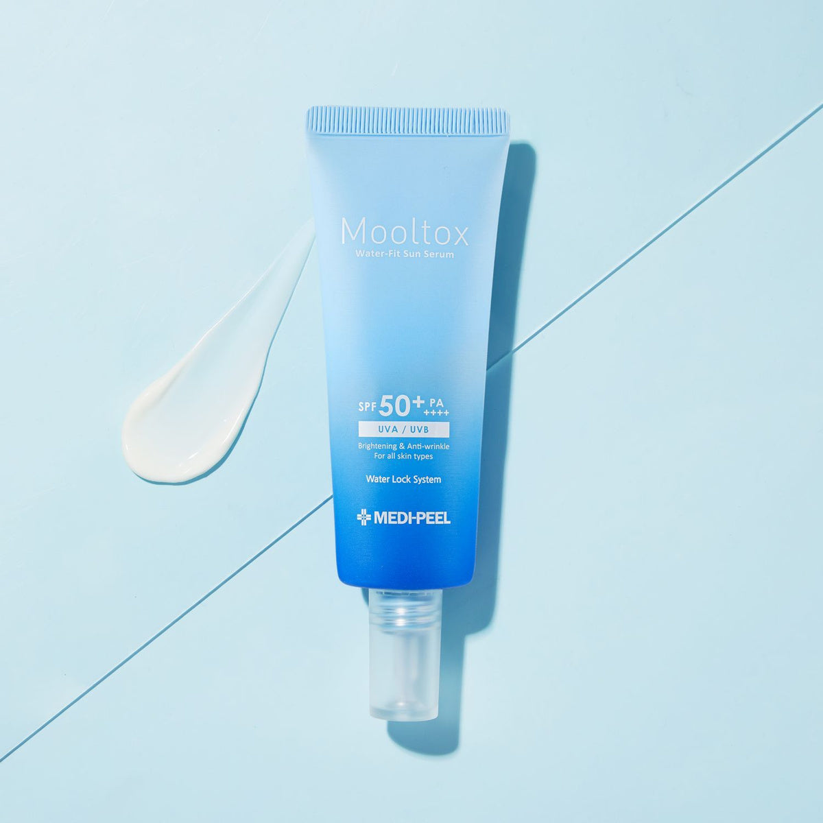MEDIPEEL Солнцезащитный крем для лица Mooltox Hyaluronic Acid Air Fit SPF50+ PA++++, 50 г