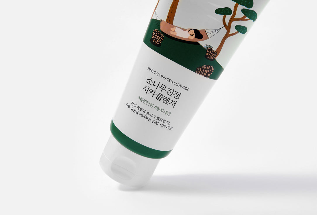 ROUND LAB Очищающая пенка для лица Pine Calming Cica, 150 мл