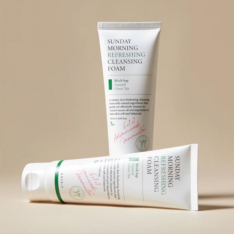 Увлажняющая пенка для умывания AXIS-Y Sunday Morning Refreshing Cleansing Foam, 120 мл