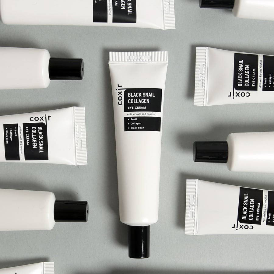Coxir Антивозрастной крем для век Black Snail Collagen, 30 мл