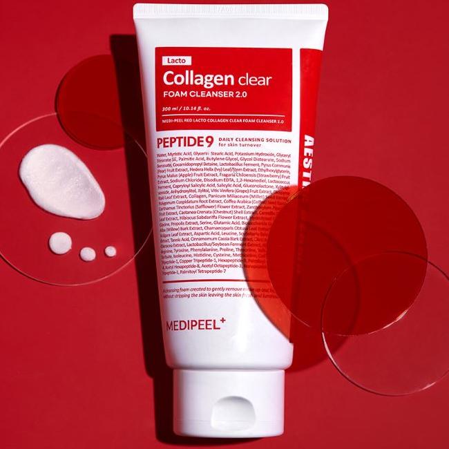 MEDIPEEL Пенка для умывания Lacto Collagen Clear 2.0, 300 мл