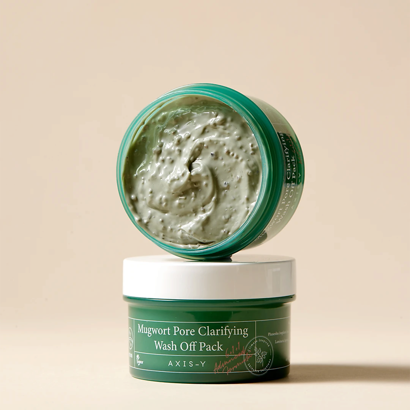 Очищающая глиняная маска с полынью AXIS-Y Mugwort Pore Clarifying Wash Off Pack, 100 мл