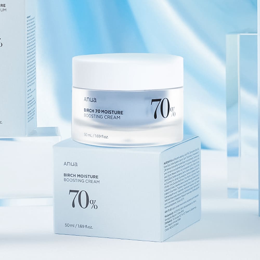 Успокаивающий крем с берёзовым соком Anua Birch 70% Boosting Cream Moisture, 50 мл