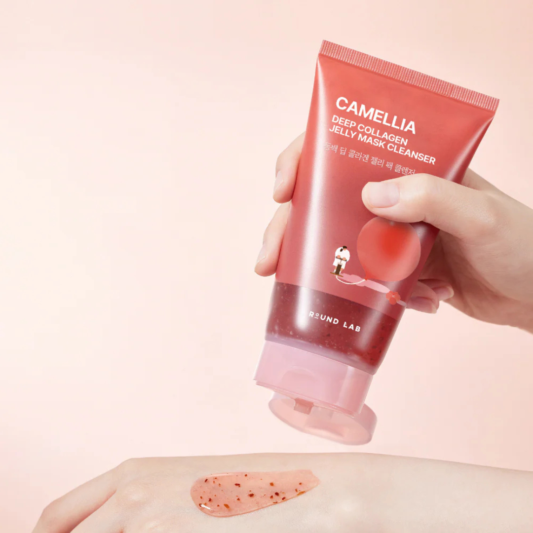 ROUND LAB Очищающая гель-маска Camellia Deep Collagen Jelly, 150 мл