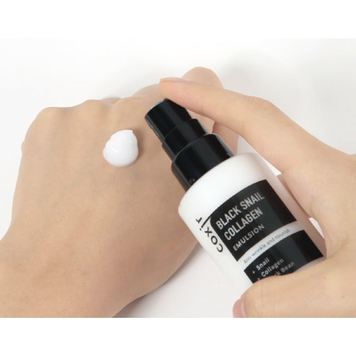 Coxir Антивозрастная эмульсия для лица Black Snail Collagen, 100 мл