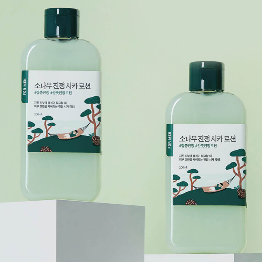 ROUND LAB Мужской тонер For Men Pine Calming Cica, 200 мл