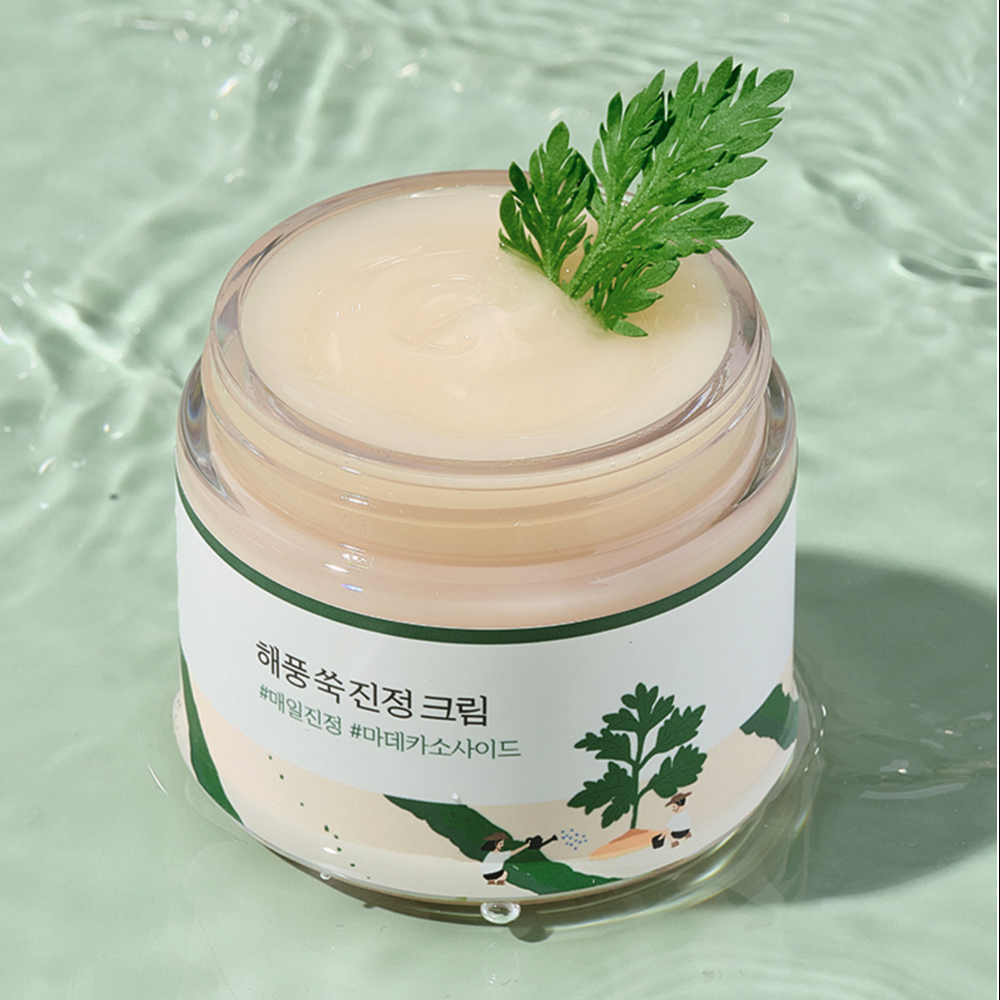 ROUND LAB Успокаивающий крем Mugwort, 80 мл