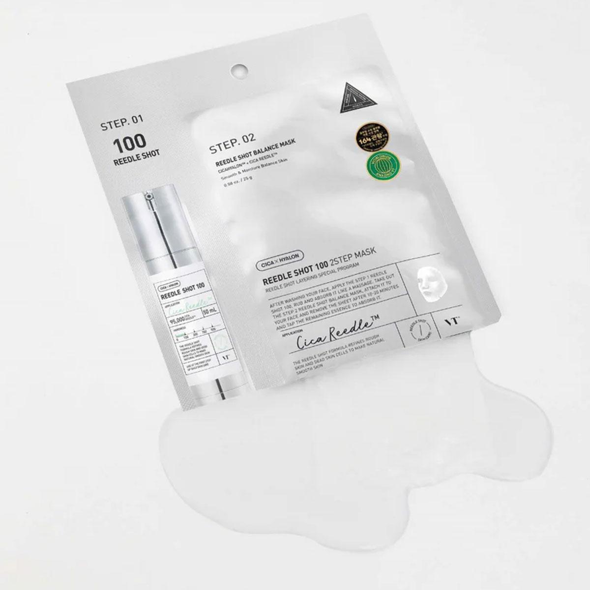 VT COSMETICS Двухфазная маска для лица Reedle Shot 100 2 Step, 1 шт