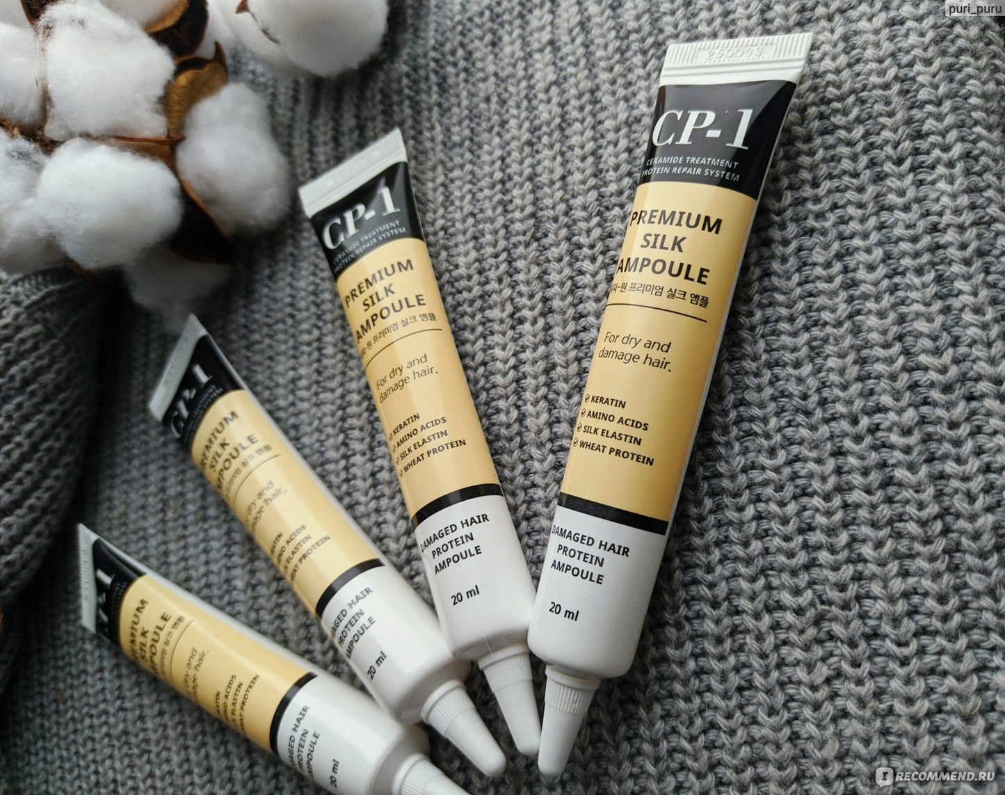Сыворотка для волос с шёлком и кератином CP-1 Premium Silk Ampoule, 20 мл