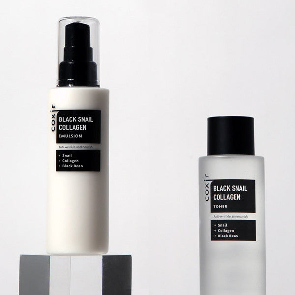 Coxir Антивозрастная эмульсия для лица Black Snail Collagen, 100 мл