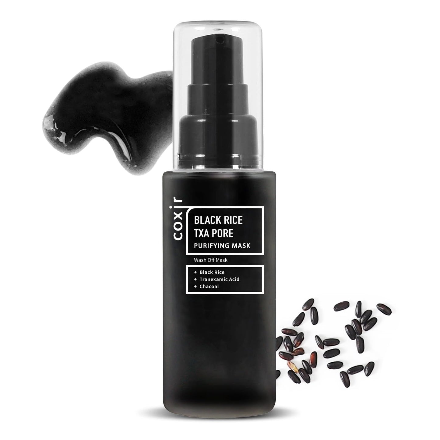 Coxir Маска для очищения кожи Black Rice TXA Pore, 50 мл