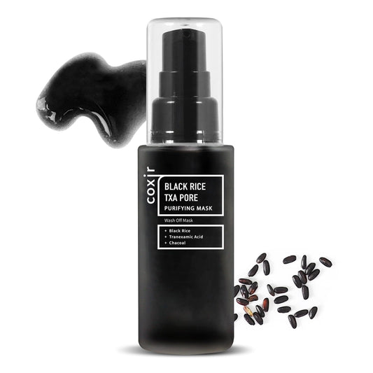 Coxir Маска для очищения кожи Black Rice TXA Pore, 50 мл