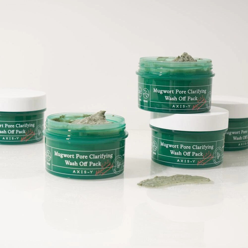 Очищающая глиняная маска с полынью AXIS-Y Mugwort Pore Clarifying Wash Off Pack, 100 мл