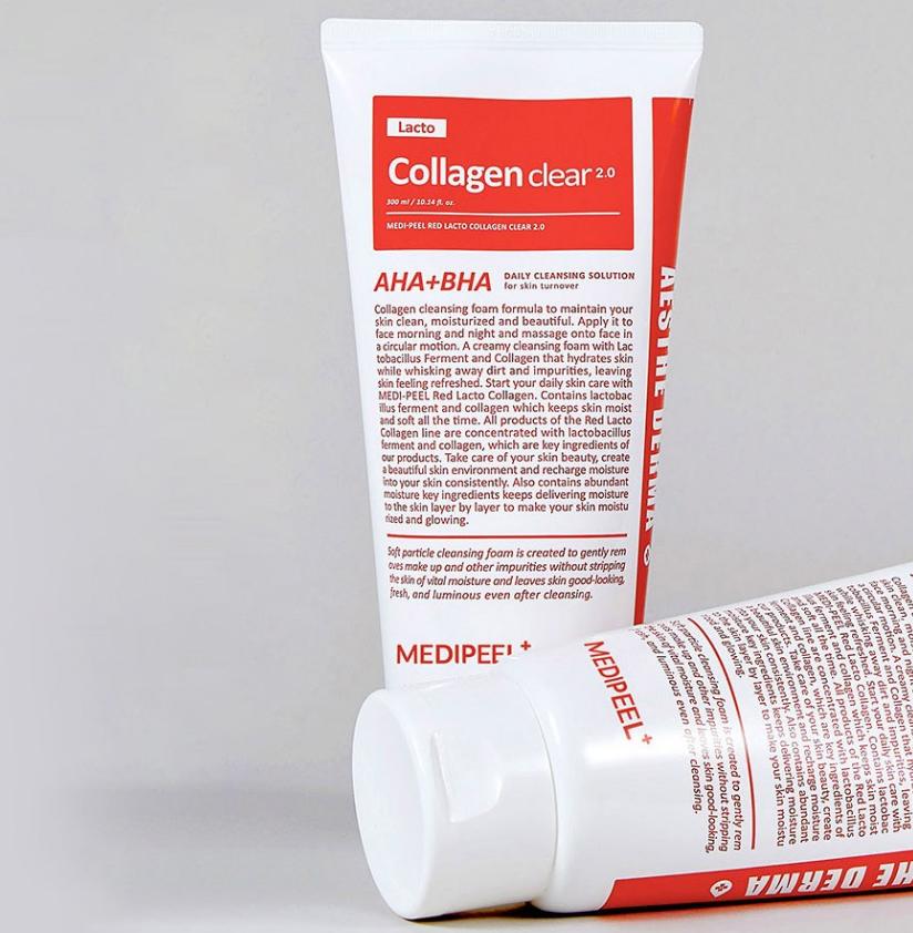 MEDIPEEL Пенка для умывания Lacto Collagen Clear 2.0, 120 мл