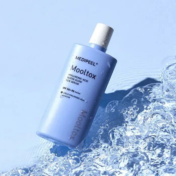 MEDIPEEL Солнцезащитная сыворотка для лица Mooltox Hyaluronic Acid Water Glow SPF50+ PA++++, 52 мл