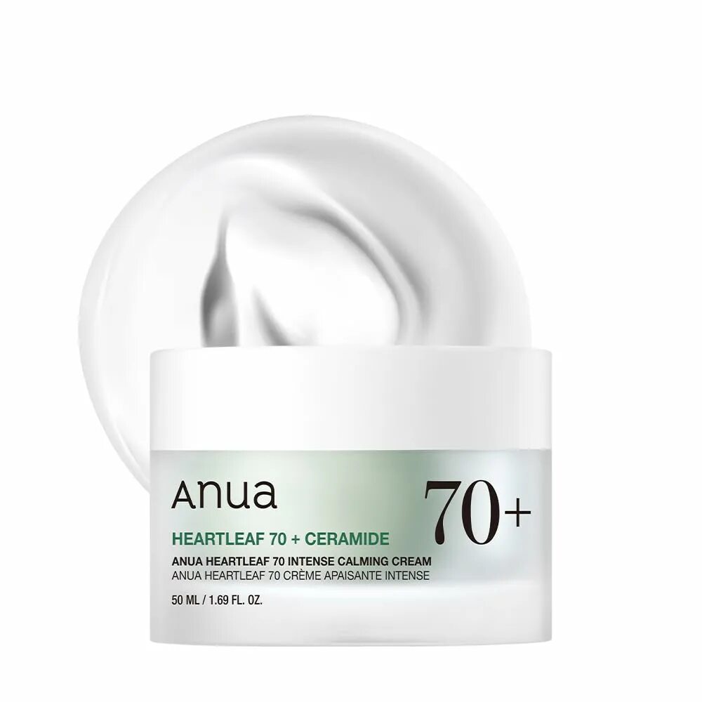 Интенсивный барьерный крем на основе хауттюйнии Anua Heartleaf 70% Intense Calming Cream, 50 мл