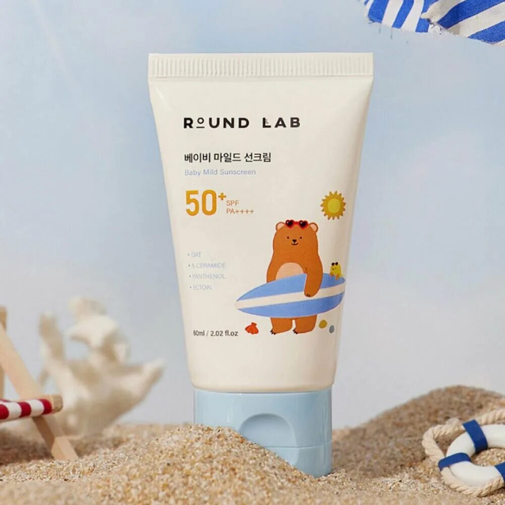 ROUND LAB Крем СПФ для детей Baby Mild SPF50+ PA++++ , 60 мл