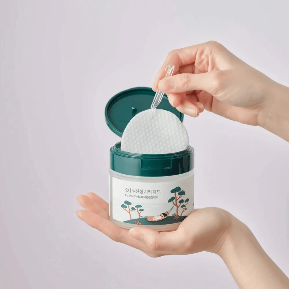 ROUND LAB Противовоспалительные пэды Pine Calming Cica Pad, 50 шт