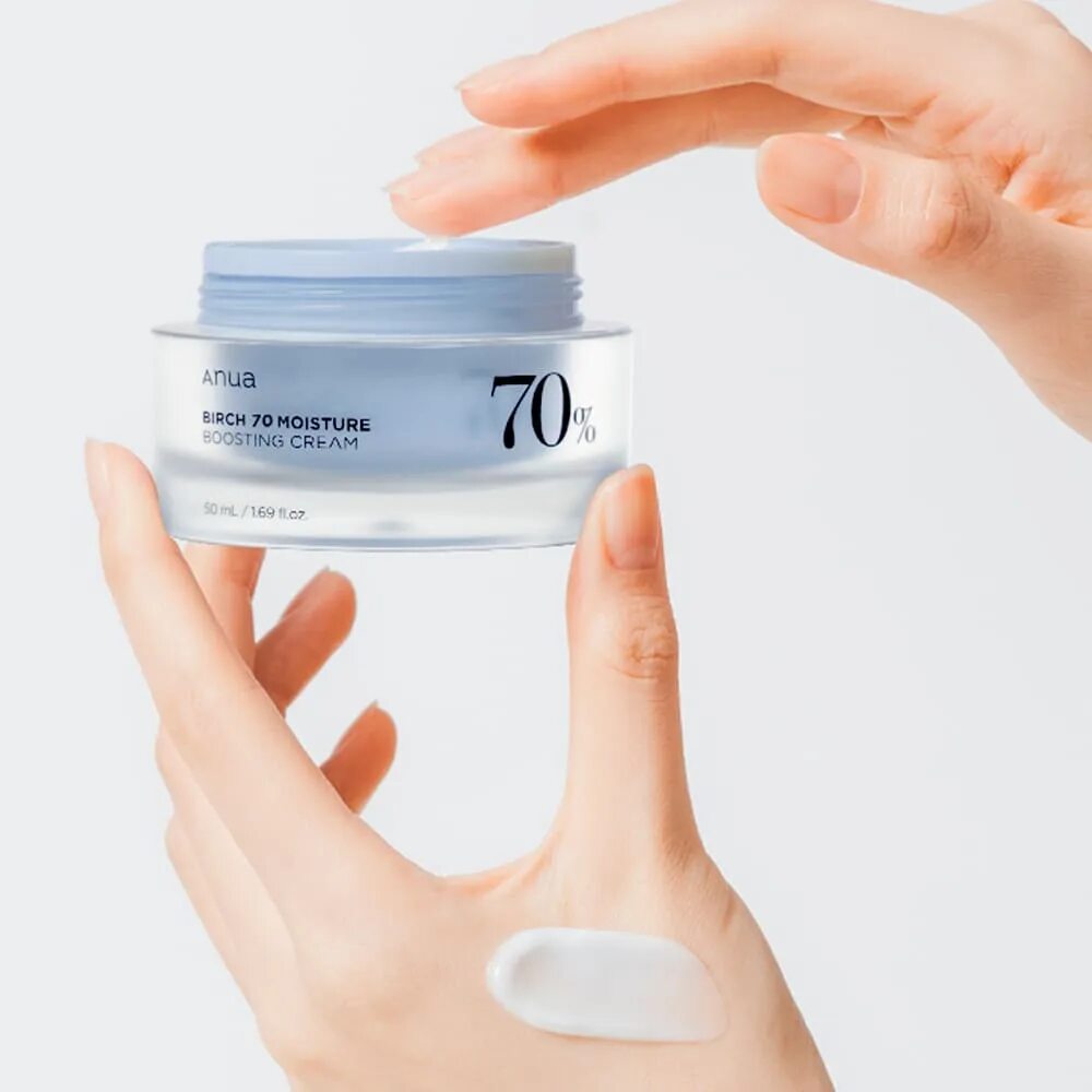 Успокаивающий крем с берёзовым соком Anua Birch 70% Boosting Cream Moisture, 50 мл