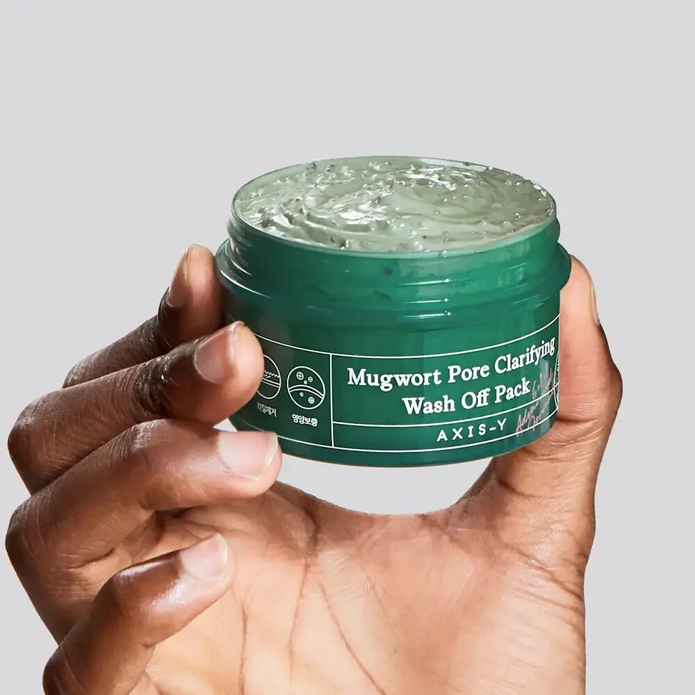 Очищающая глиняная маска с полынью AXIS-Y Mugwort Pore Clarifying Wash Off Pack, 100 мл