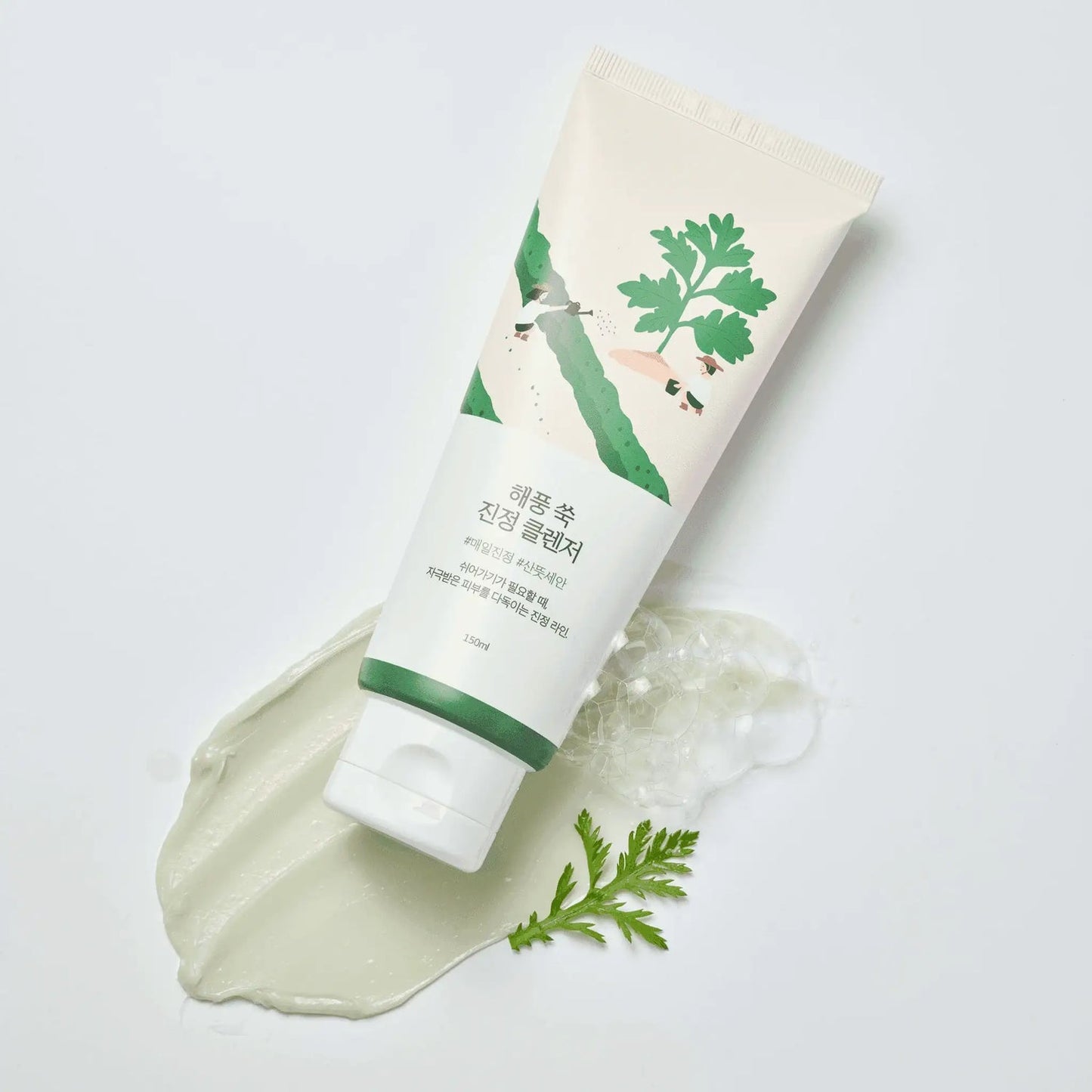 ROUND LAB Пенка для умывания Mugwort, 150 мл