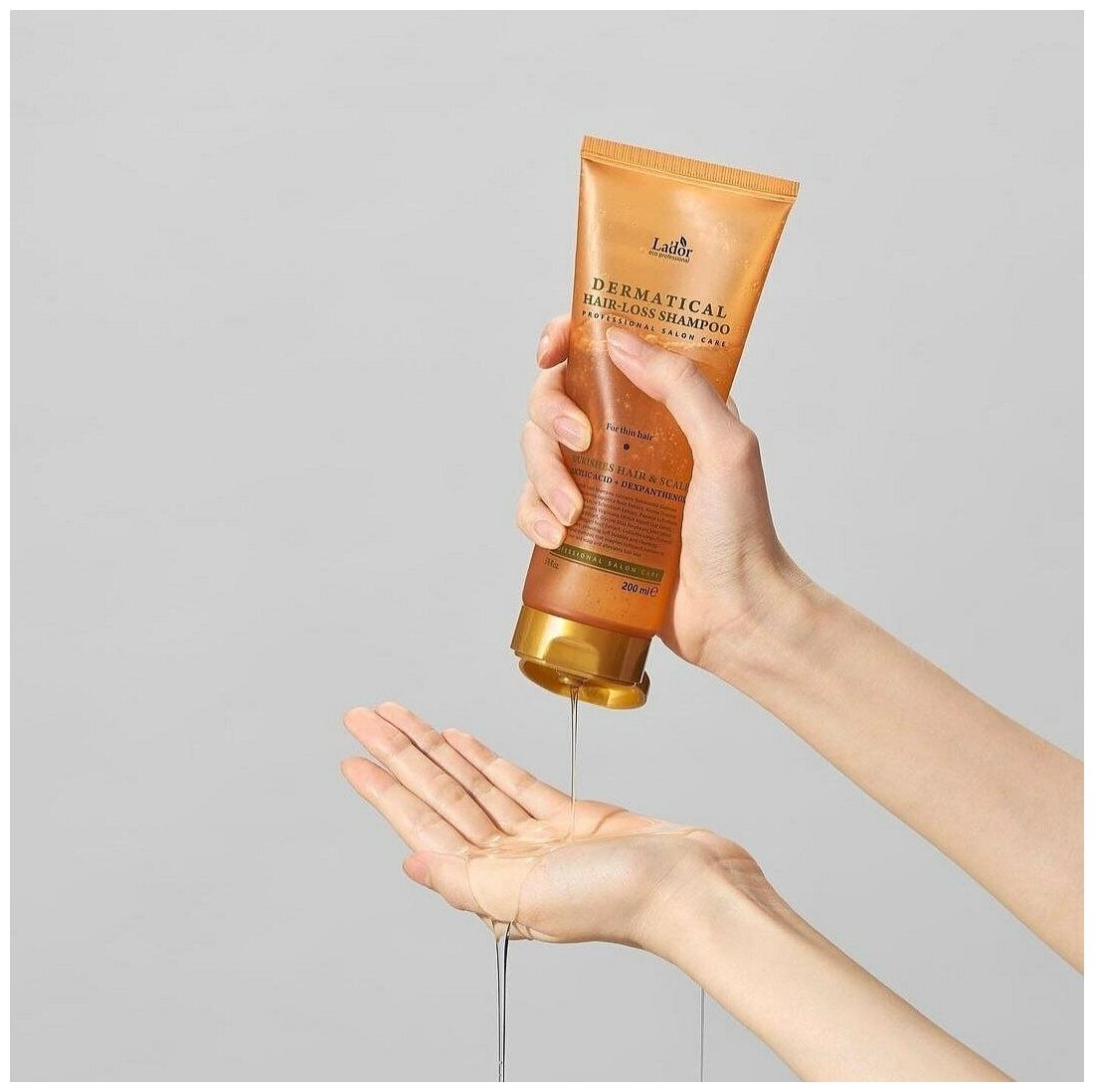LADOR Шампунь для волос Dermatical Hair-Loss For Normal to Dry Hair, 200 мл