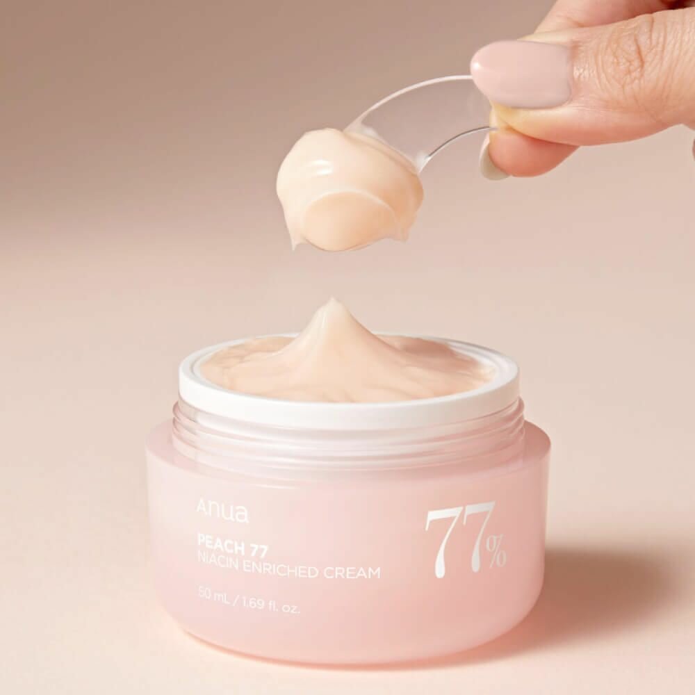 Интенсивный крем-пудинг для гладкой и сияющей кожи Anua Peach 77 Niacin Enriched Cream, 50 мл