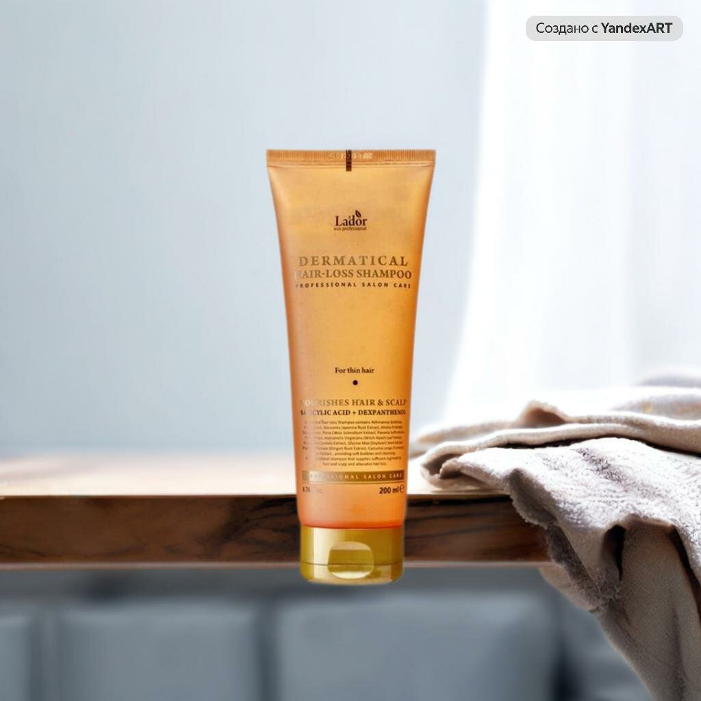 LADOR Шампунь для волос Dermatical Hair-Loss For Normal to Dry Hair, 200 мл
