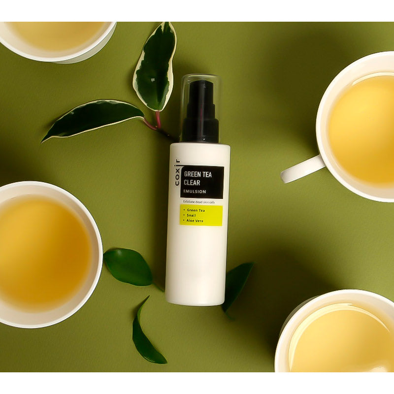 Coxir Восстанавливающая эмульсия для лица Green Tea Clear, 100 мл